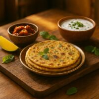 Aloo Paratha (Stuffed with spiced Potato)