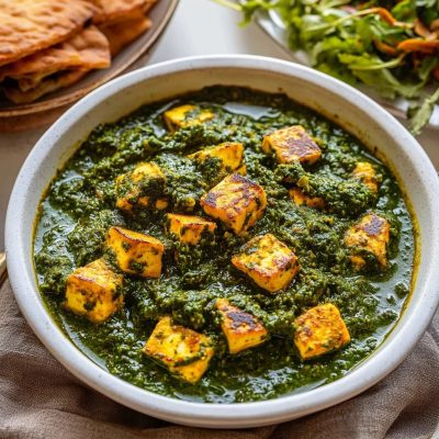 Sag Paneer (Spinach & Indian Cheese) indiancurrybowl